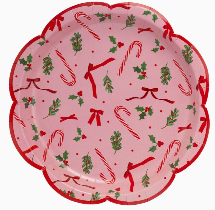 Candy Cane 7" Plate 8ct