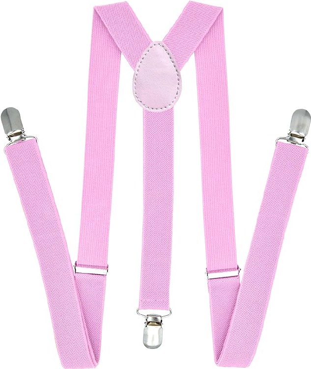 Suspenders Light Pink
