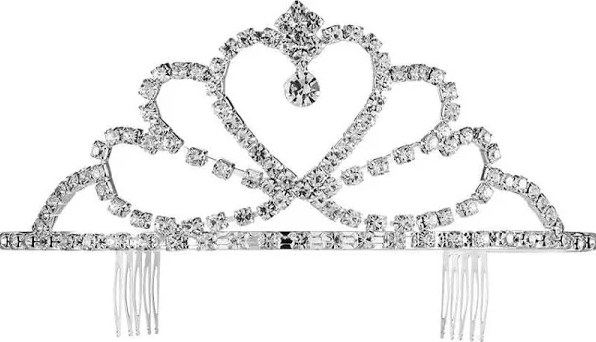 Tiara Silver Rhinestone