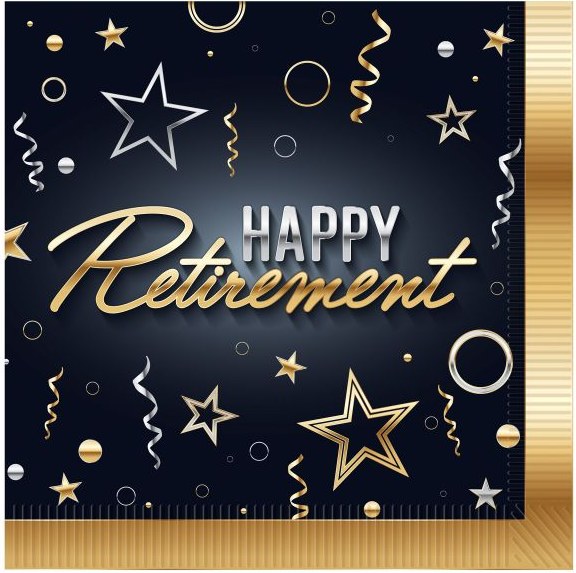 Happy Retirement Lunch Napkins
