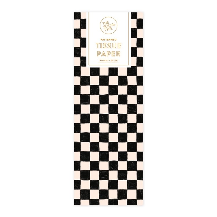 Tissue Black Checker