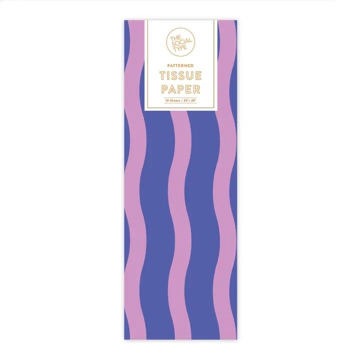 Tissue Grape Jelly Wavy Stripe