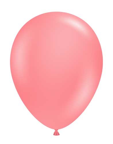 Tuftex 11" Uninflated Latex • 100 Count Bag • Pink, Coral