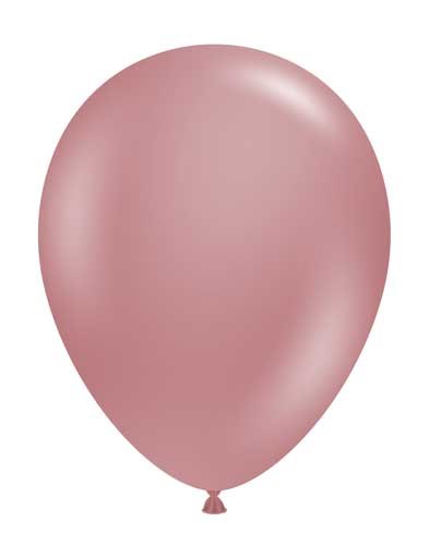 Tuftex 11" Uninflated Latex • 100 Count Bag • Pink, Canyon Rose