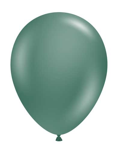 Tuftex 11" Uninflated Latex • 100 Count Bag • Green, Evergreen
