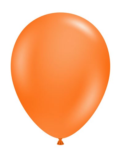 Tuftex 11" Uninflated Latex • 100 Count Bag • Warm, Orange