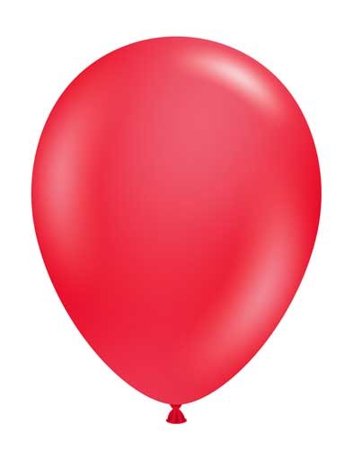 Tuftex 11" Uninflated Latex • 100 Count Bag • Red