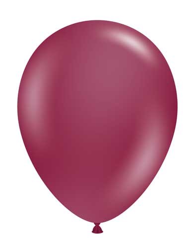 Tuftex 11" Uninflated Latex • 100 Count Bag • Purple, Sangria