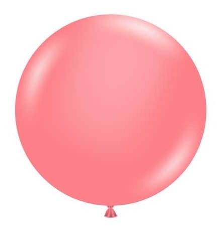 Tuftex 17" Uninflated Latex • 50 Count Bag • Pink, Coral
