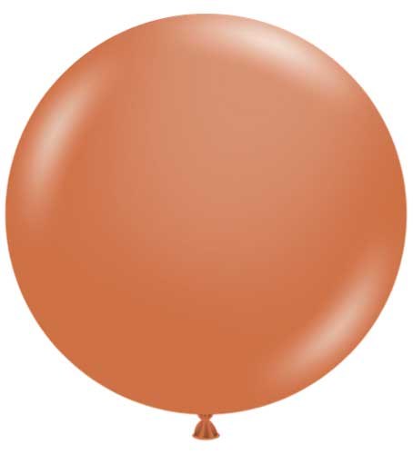 Tuftex 36" Uninflated Latex • 1 Count • Warm, Burnt Orange
