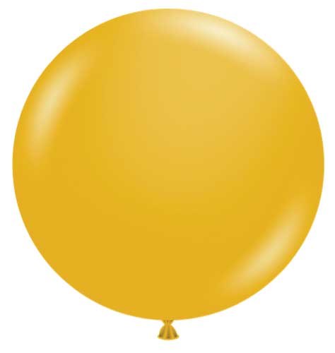 Tuftex 36" Uninflated Latex • 1 Count • Warm, Mustard