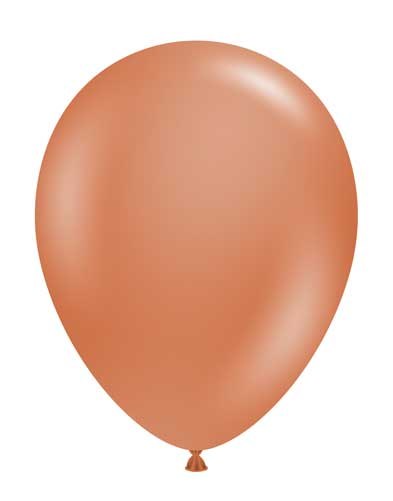 Tuftex 5" Uninflated Latex • 50 Count Bag • Warm, Burnt Orange