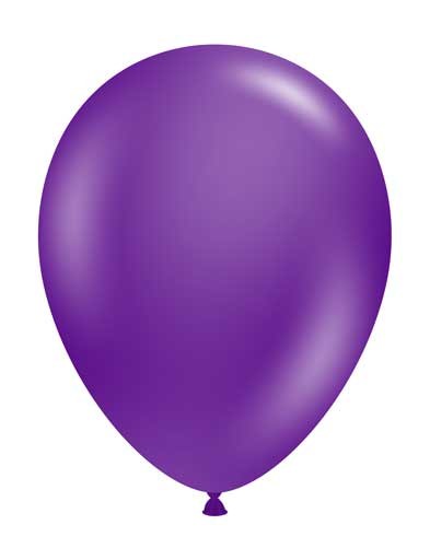 Tuftex 5" Uninflated Latex • 50 Count Bag • Purple, Plum