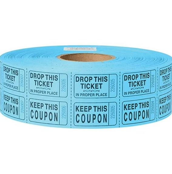 Ticket Roll Double 2000pc Blue
