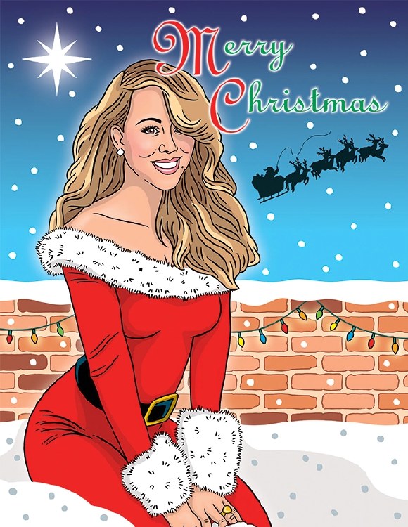 Mariah Carey Merry Christmas Card
