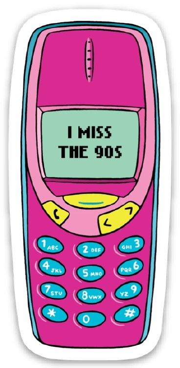 I Love the 90s Phone 3in. Sticker