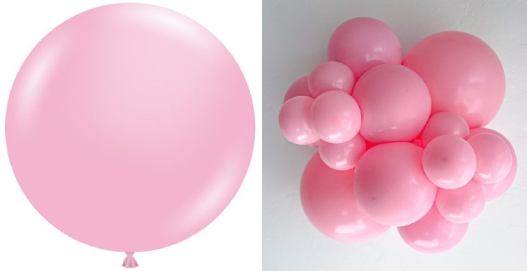 Tuftex 24" Uninflated Latex • 25 Count Bag • Pink, Baby