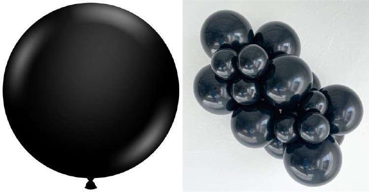 Tuftex 36" Uninflated Latex • 1 Count • Neutral, Black