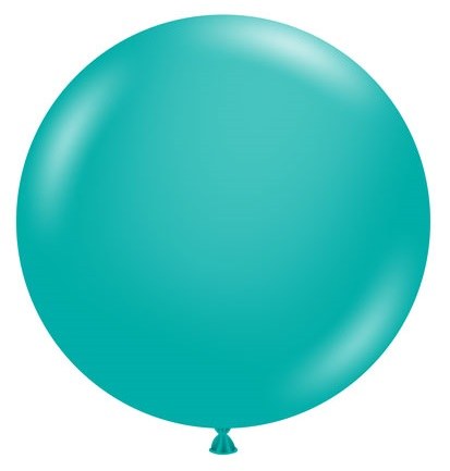 Tuftex 17" Uninflated Latex • 50 Count Bag • Blue Teal