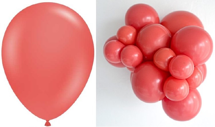 Tuftex 5" Uninflated Latex • 50 Count Bag • Pink, Aloha