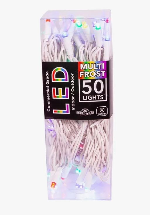 Multicolor Frost LED Lights 50ct