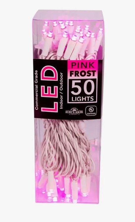 Pink Frost LED Lights 50ct