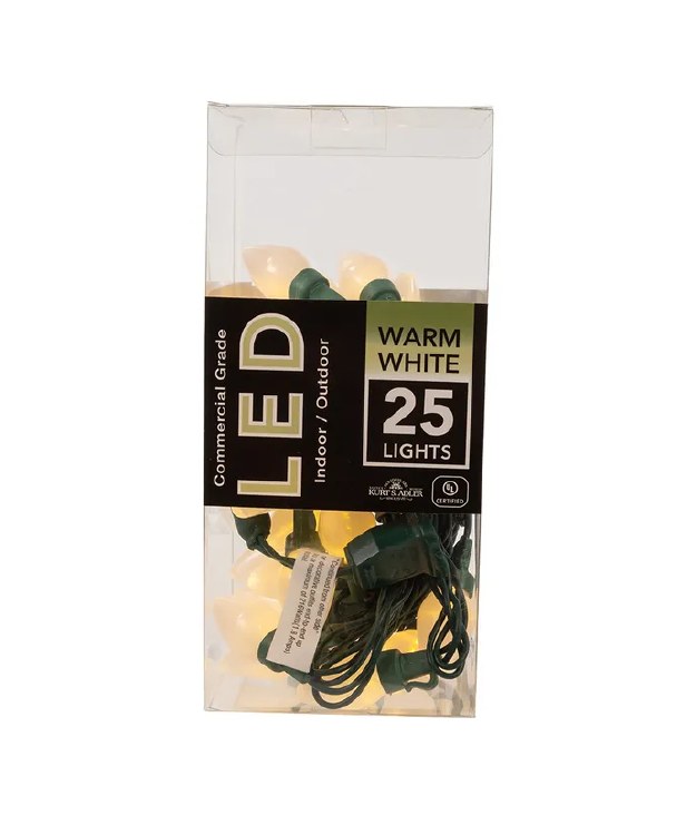 Lights 25 Wht Warm w/G Wire