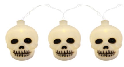String Lights Skull 10ct