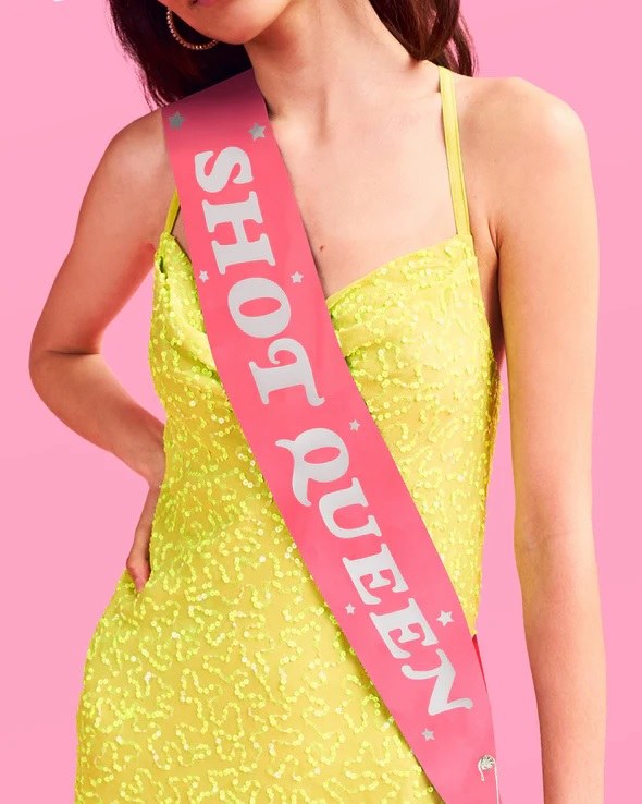 Shot Queen Birthday Sash