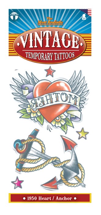 Tattoo Vintage Heart/Anchor