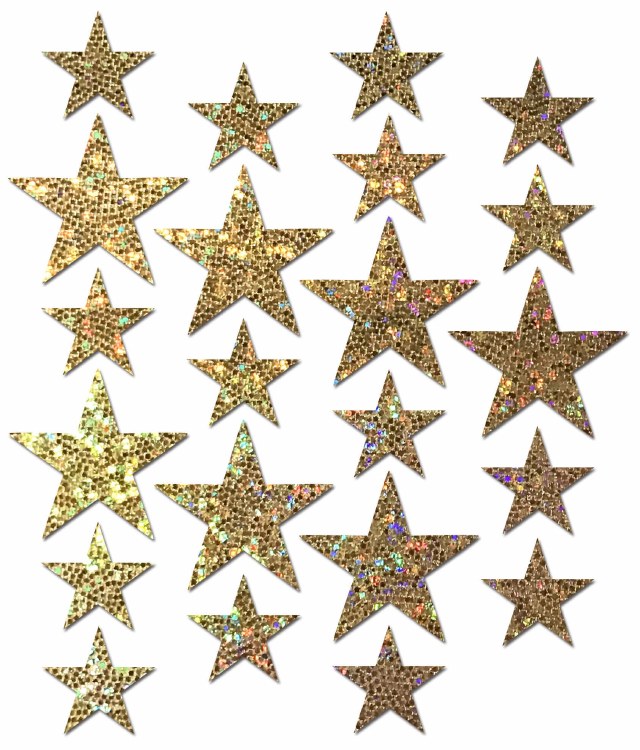 Pocket Full of Fun Glitter Gold Body Stickers Pasties