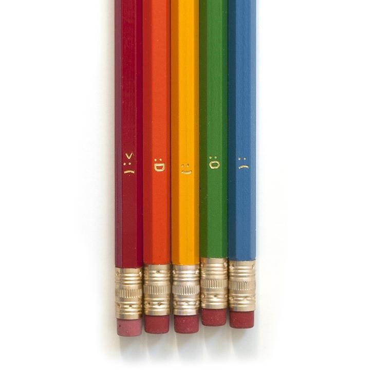 Pencils Feeling Emoticons