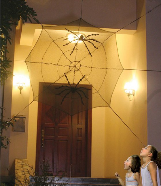 Spider Web Cheese Cloth Black