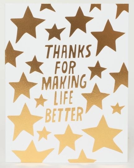 Card Thanks Making Life Better