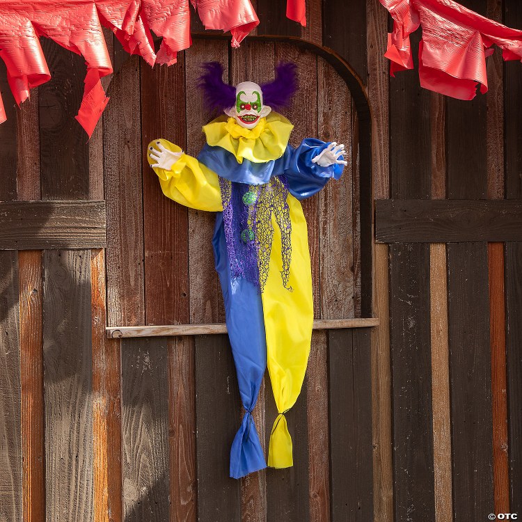 Hanging Clown Shaking Prop 4ft
