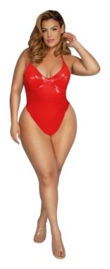 Romper Liquid Red Adult 3X
