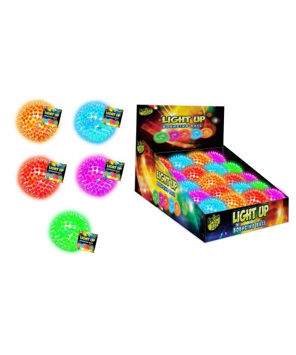 Ball Light Up Spikey Asst