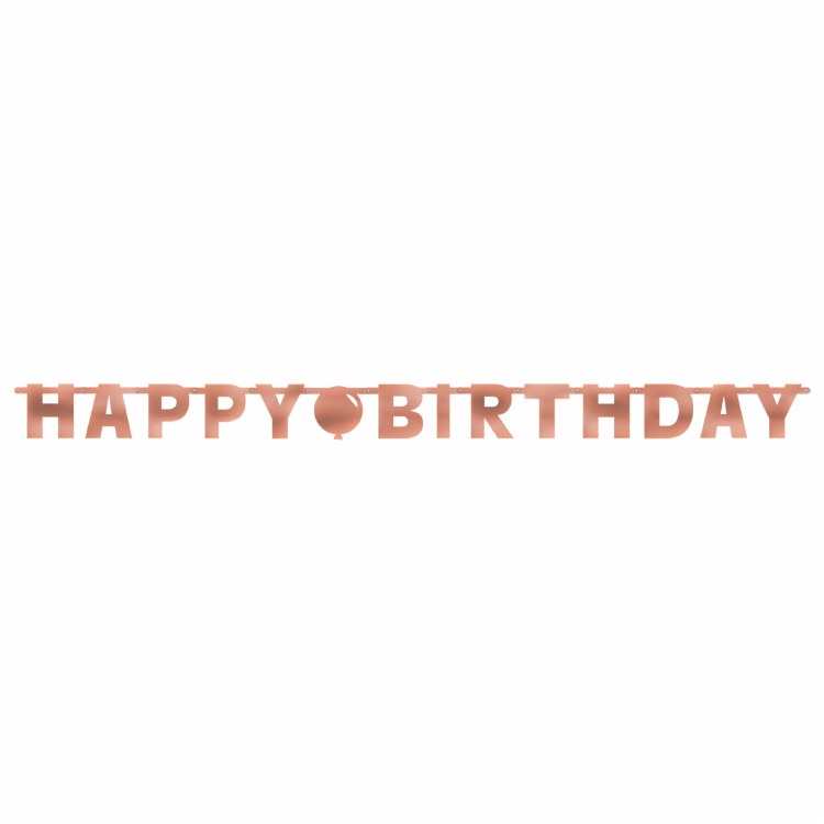 Banner Happy Birthday Blush Jointed