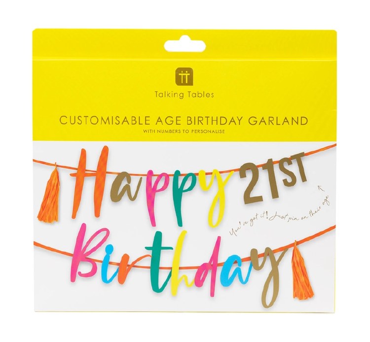 Custom Age Birthday Garland