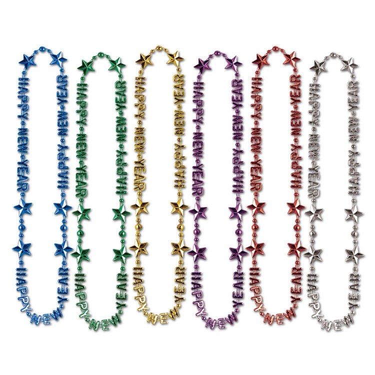 Beads Happy New Year Asst