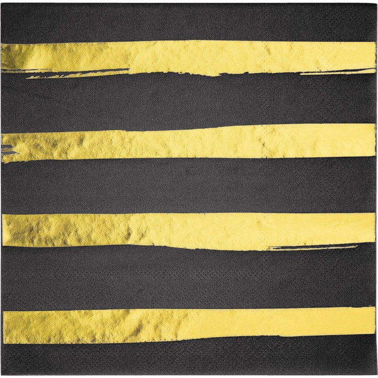 Black/Gold Stripe Lun Nap