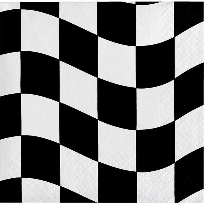 Black/White Checker Bev Nap