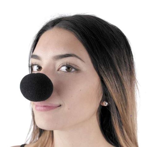 Foam Clown Nose Black