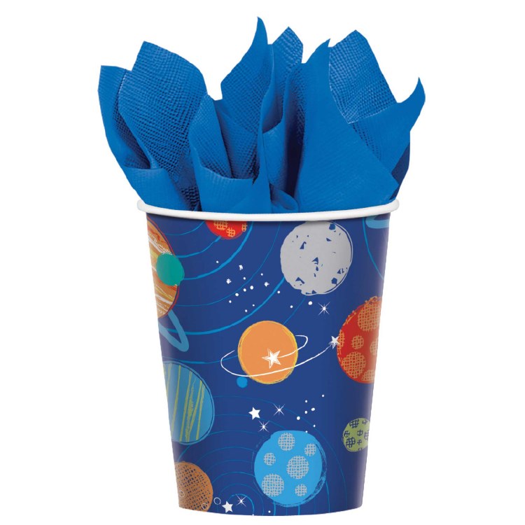 Blast Off Birthday 9oz Cups 8ct