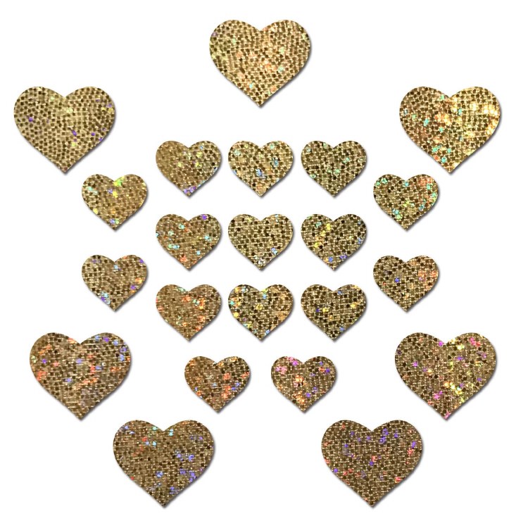 Pocket Full of Fun Gold Glitter Body Stickers Pasties
