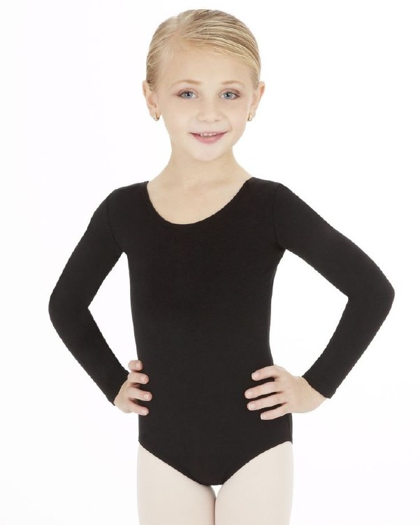Bodysuit Leotard Black Child Med