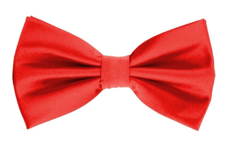 Bowtie Red Satin