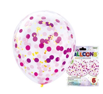 BllnBag Confetti GD/PK 6pk