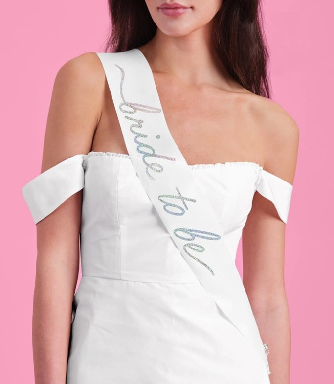 Sash Bride to Be Iridescent