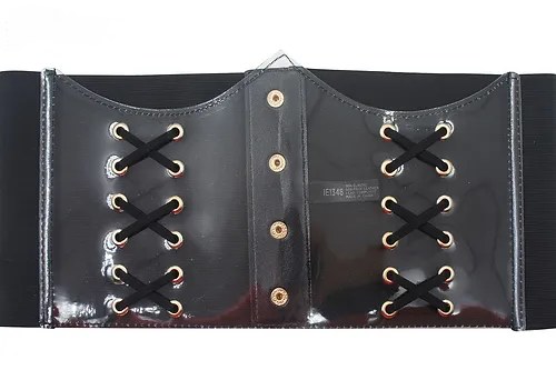 Corset Clear w/ Black Stitch